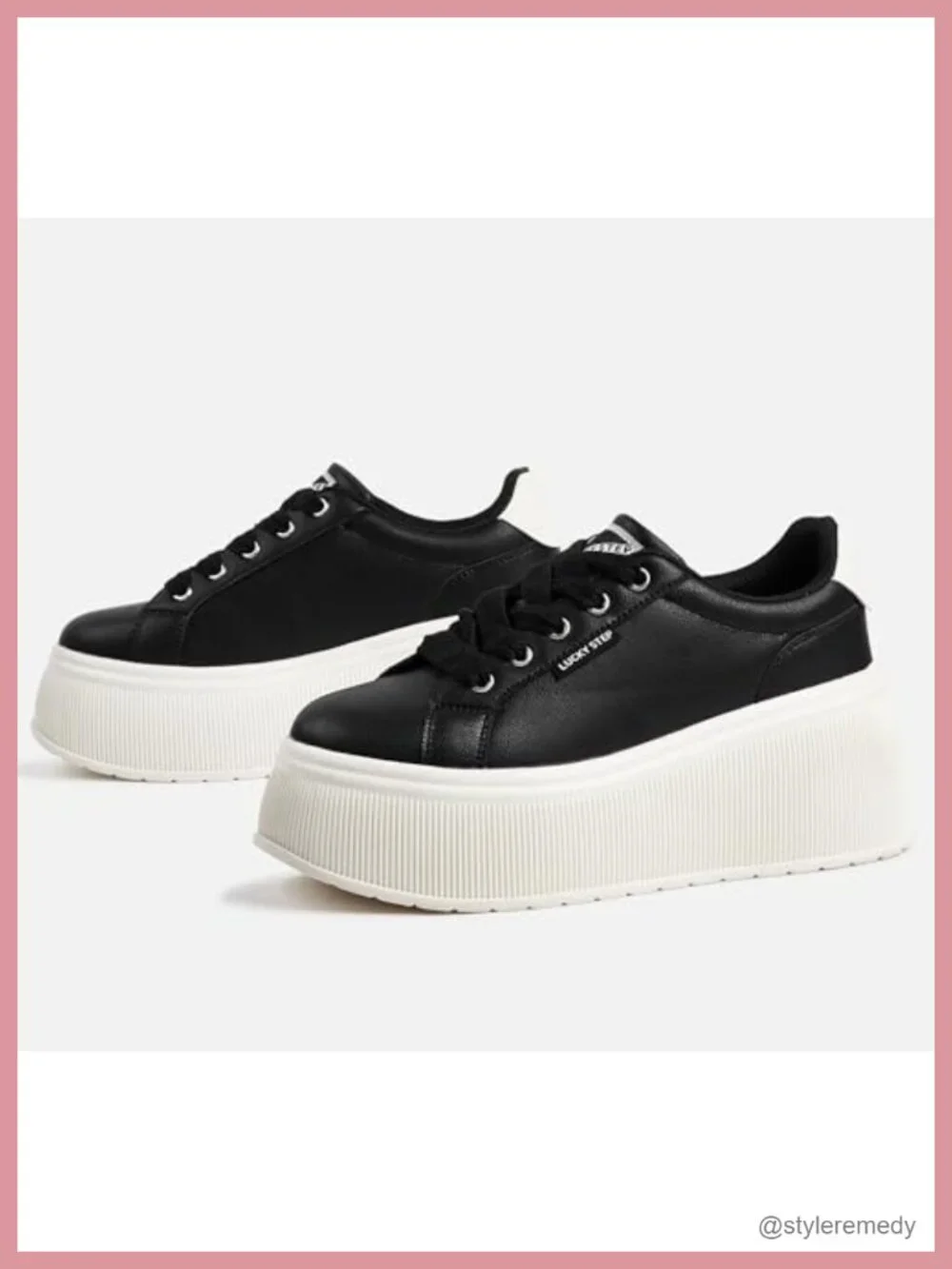 Womens Platform Wedge Canvas Sneakers Lace Up